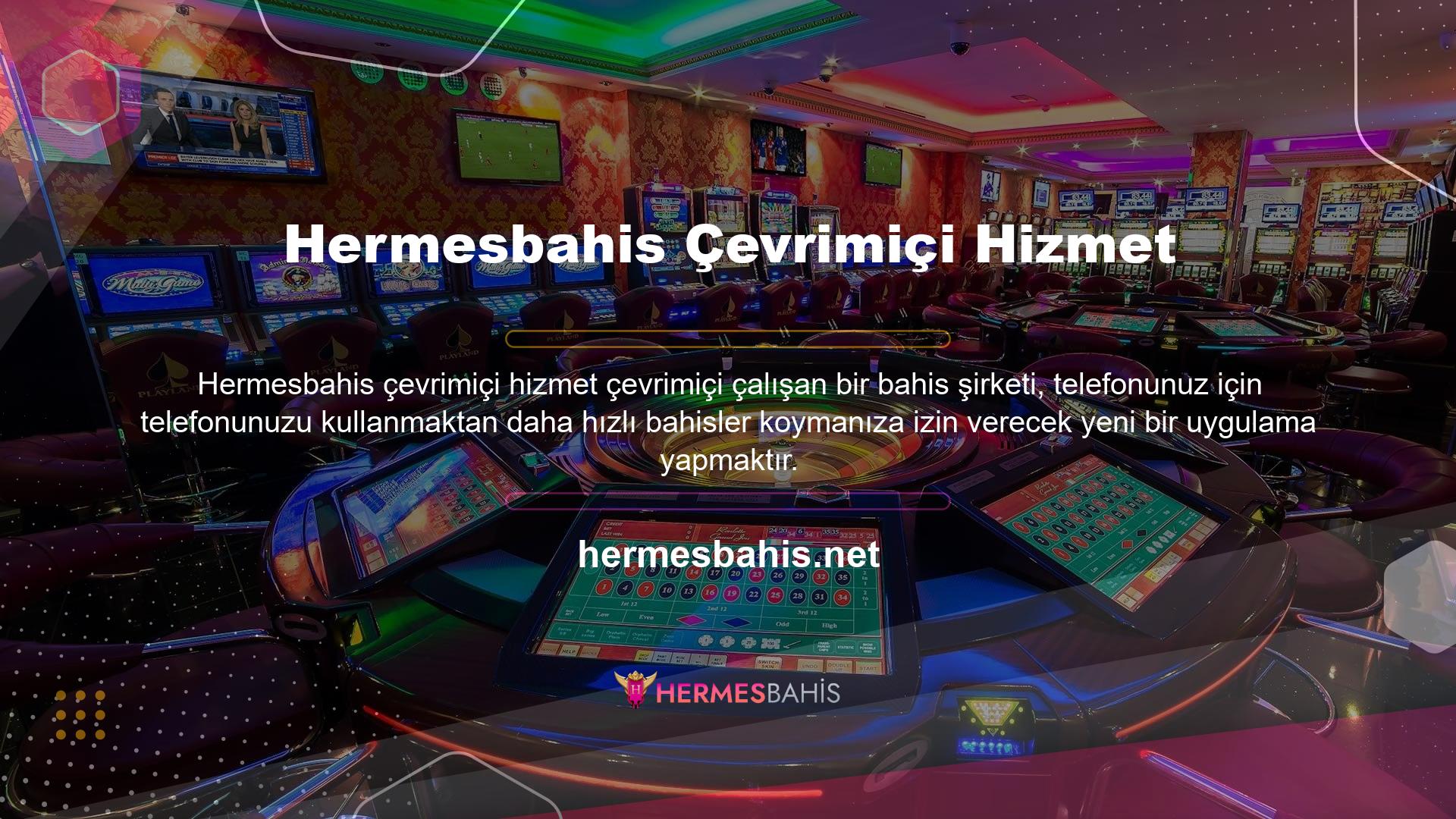 Site tarafından yapılan bir mobil uygulamayı kullanarak yeni bir Hermesbahis giriş adresi hızlı bir şekilde alabilirsiniz